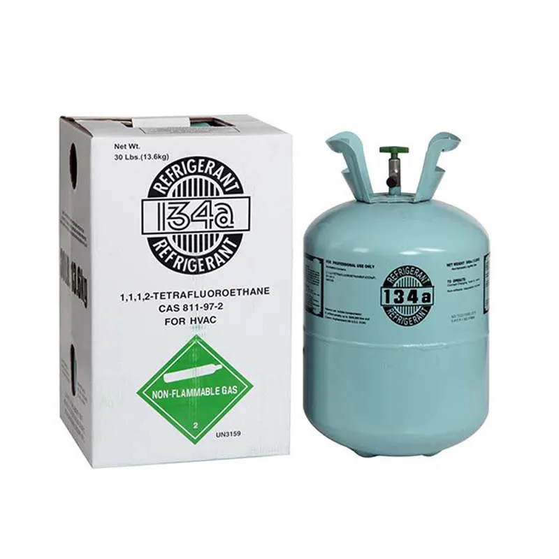Refrigerant gas r134a, r404a, r410a in CE refillable cylinder