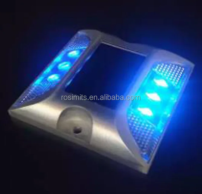 ROSIMITS IP68 Waterproof Solar Road Stud Reflector Floor Light Flashing Parking Place Light