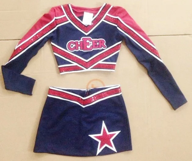 spandex cheerleading uniforms: sequin fabric