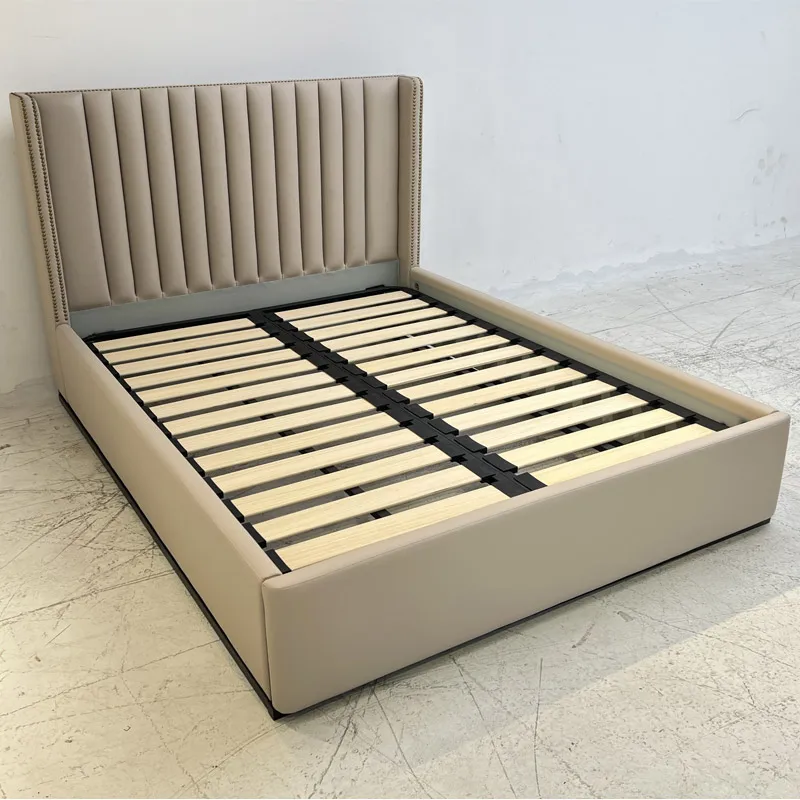 AJJ-HF330 Deluxe bed sets Villa and Luxury house custom furniture design king soft bed