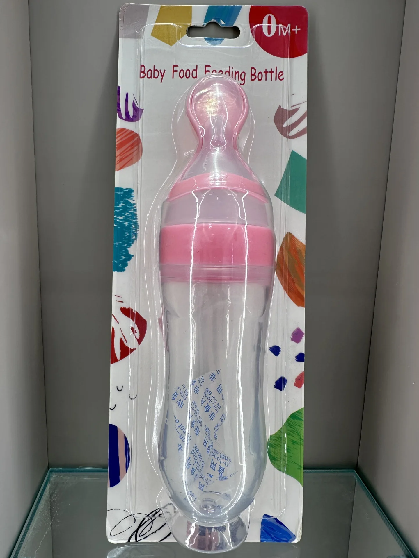 Wholesale Baby Rice Cereal Bottle Feeder Baby Silicone Baby Food Milk Feeder Squeeze Spoon biberon