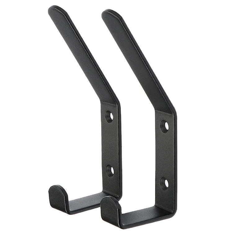 Metal Garage Storage Organizer Hook Bathroom Double Robe Towel Helmet Hook Rustproof Kitchen Hanger