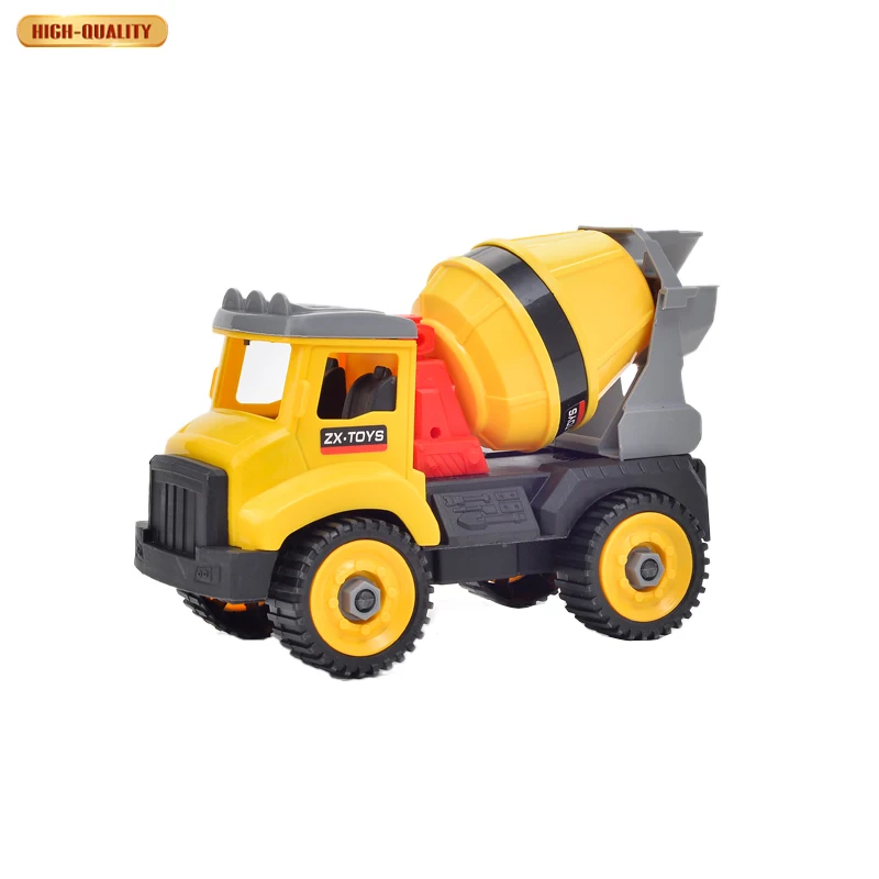 Best Selling Cheap Plastic Construction Vehicles Mixer Truck Model Toys