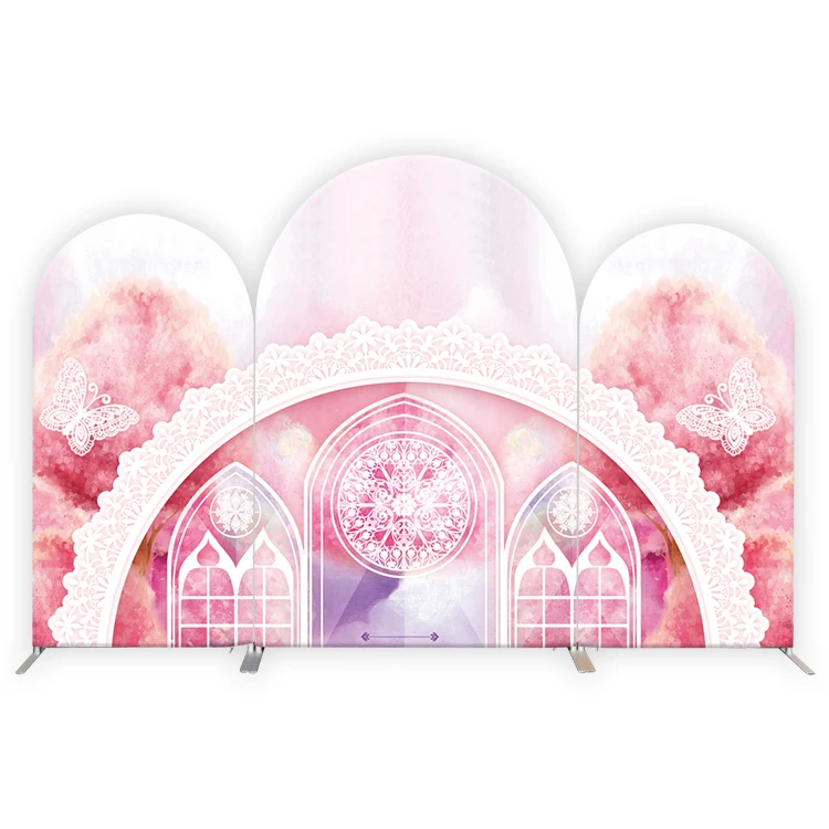 Backdrop Banner Stand Deco Metal Panel Stand Wedding Birthday Event Background Board Christmas Party Fabric Cover