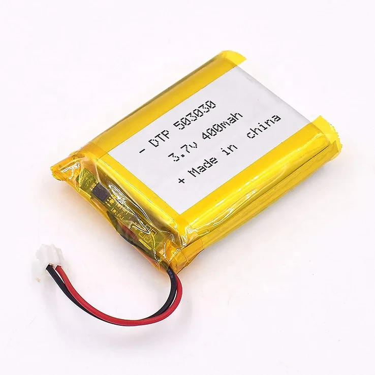 Цена по прейскуранту завода-изготовителя lipo DTP503030 3 7 V 400 мА/ч микро перезаряжаемый полимерный аккумулятор