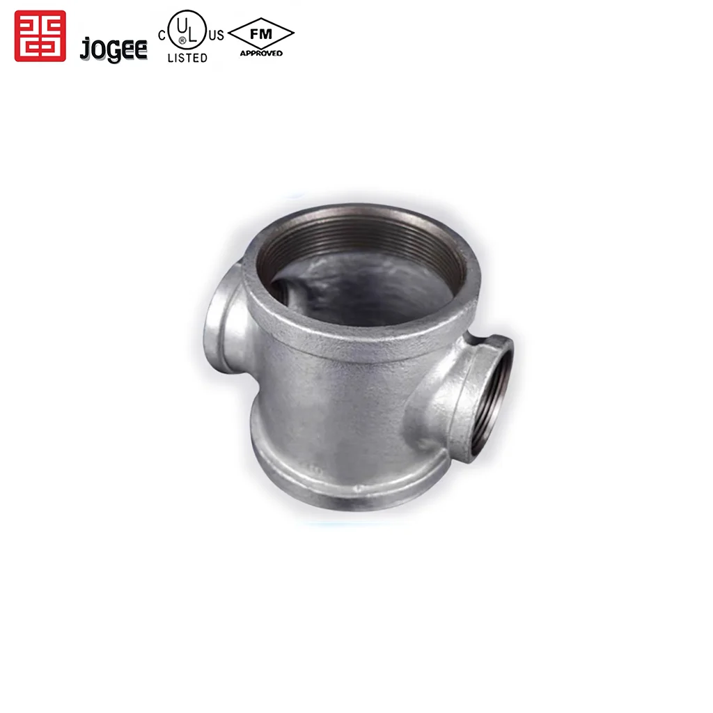 New Product Hot Sale Durable Galvanized 4 Way Cross Threaded Pipe Fitting for Plumbing and Construction Use