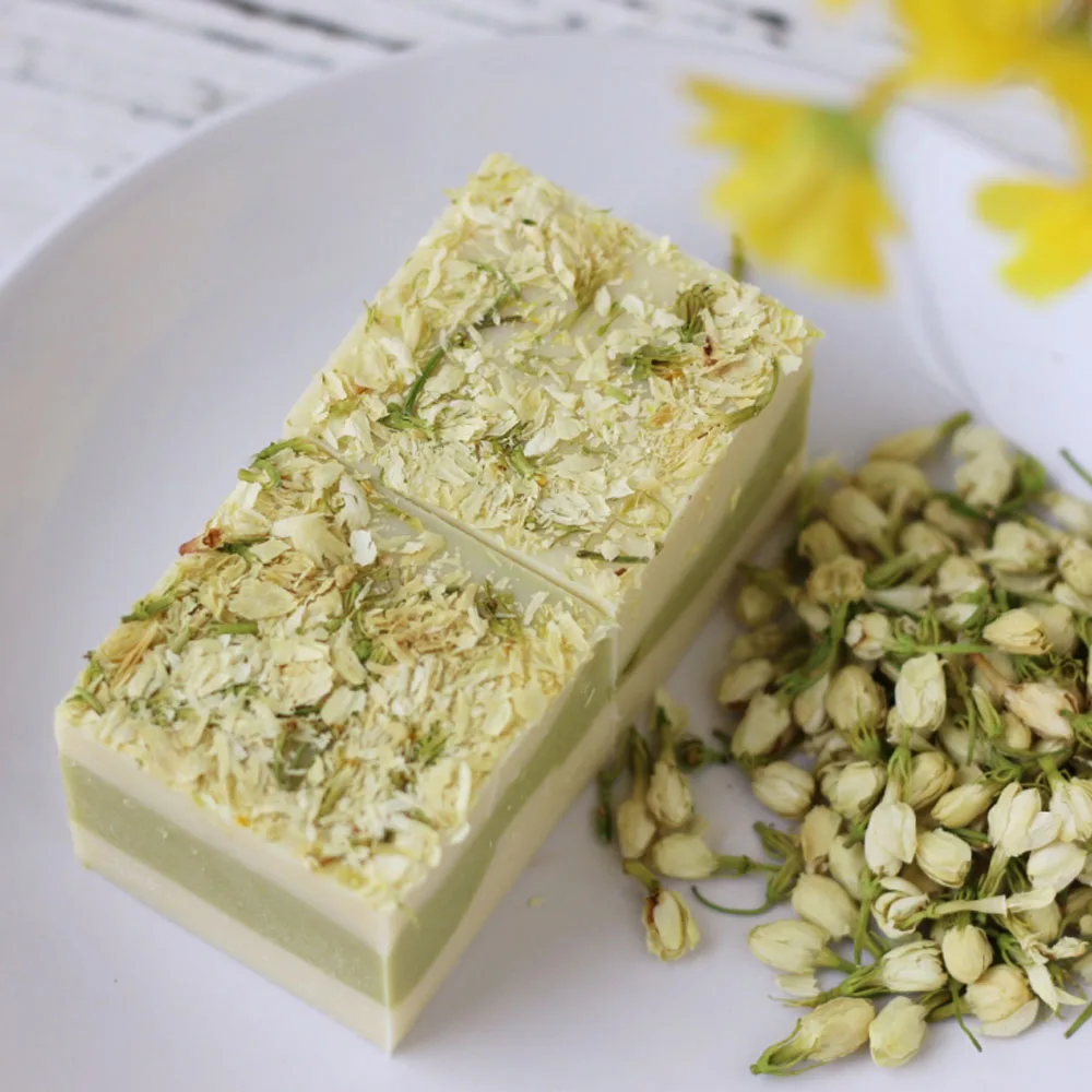 
Nature whitening olive soap jasmine goat milk cold process handmade soap 