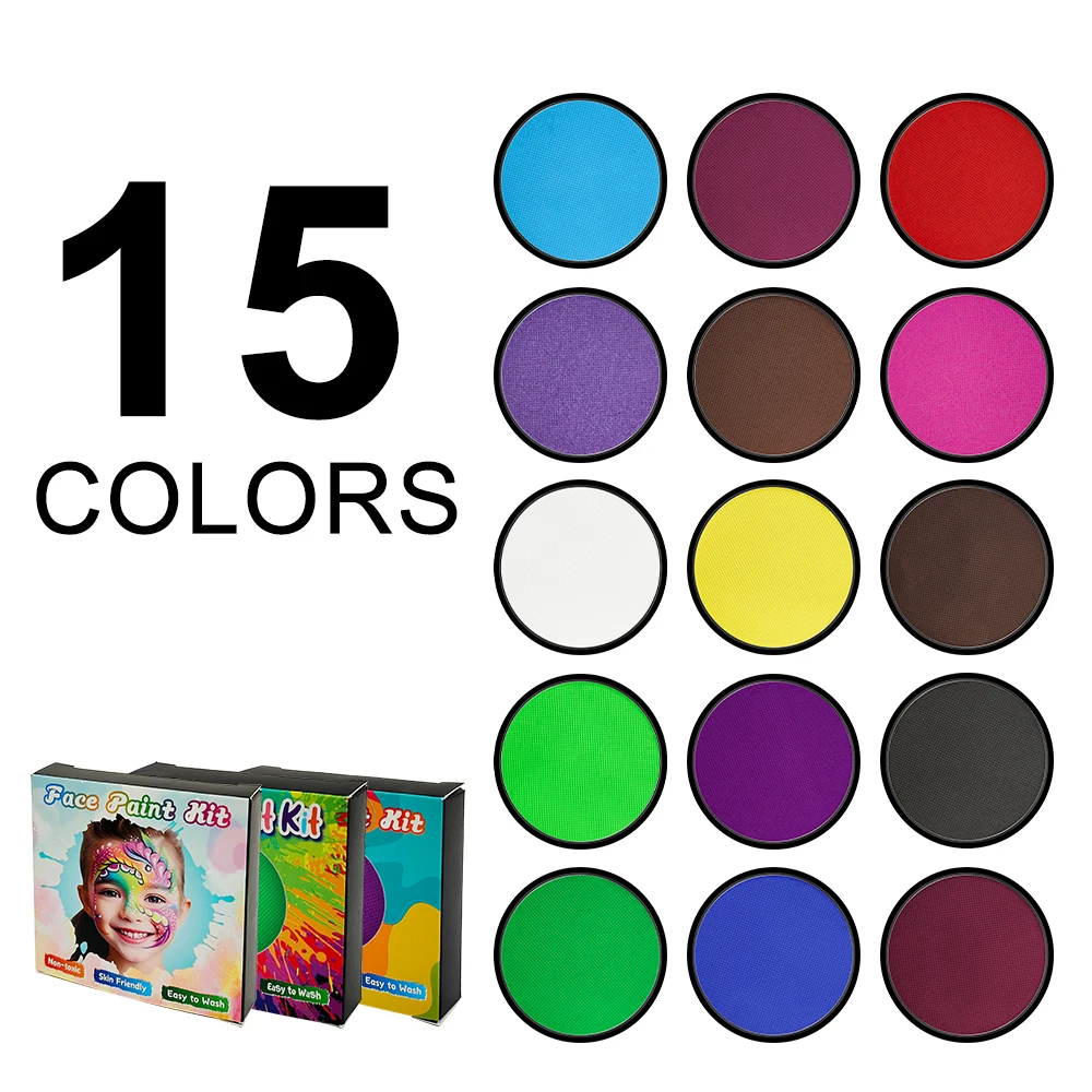 Tag Parties Rave Art Skin For Halloween And Party Lavender Colori Chinese Bodypaint Non Toxic Aqua Color Avender Face Body Paint