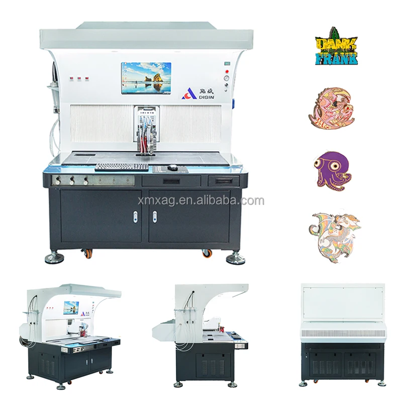 Fridge Magnet Making Machine Automatic Visual Positioning Refrigerator Magnetic Paste Dispensing Machine