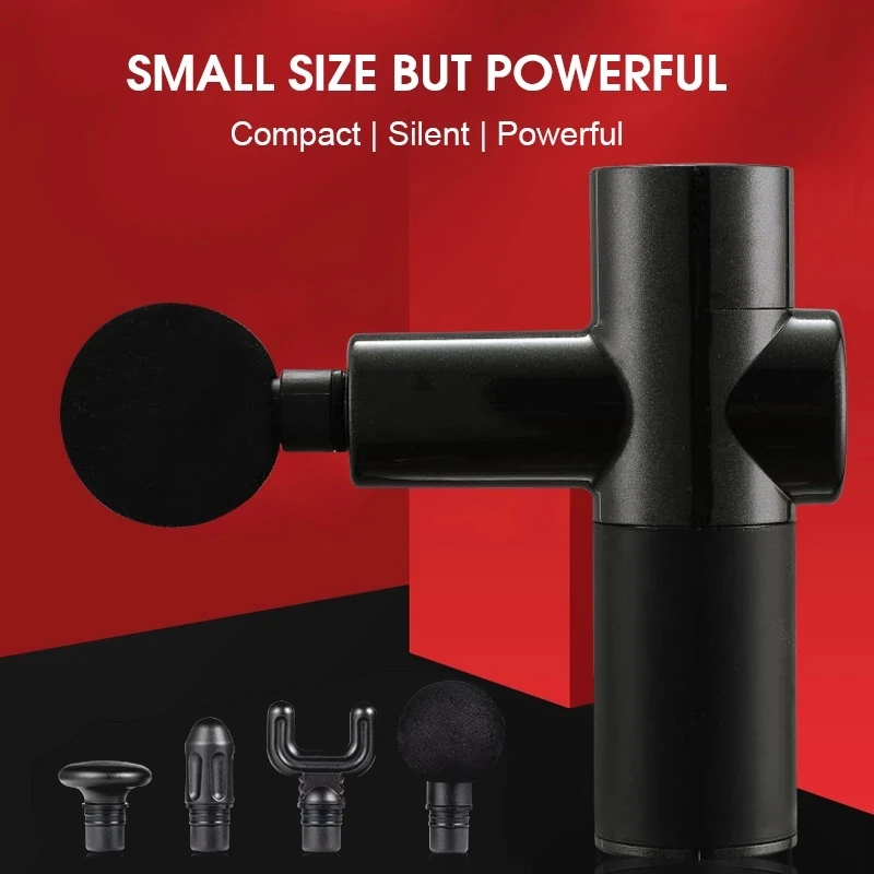 Custom Handheld Portable Quiet Brushless Motor Muscle Gun Massager Deep Tissue Cordless Fascia Mini Massage Gun Machine