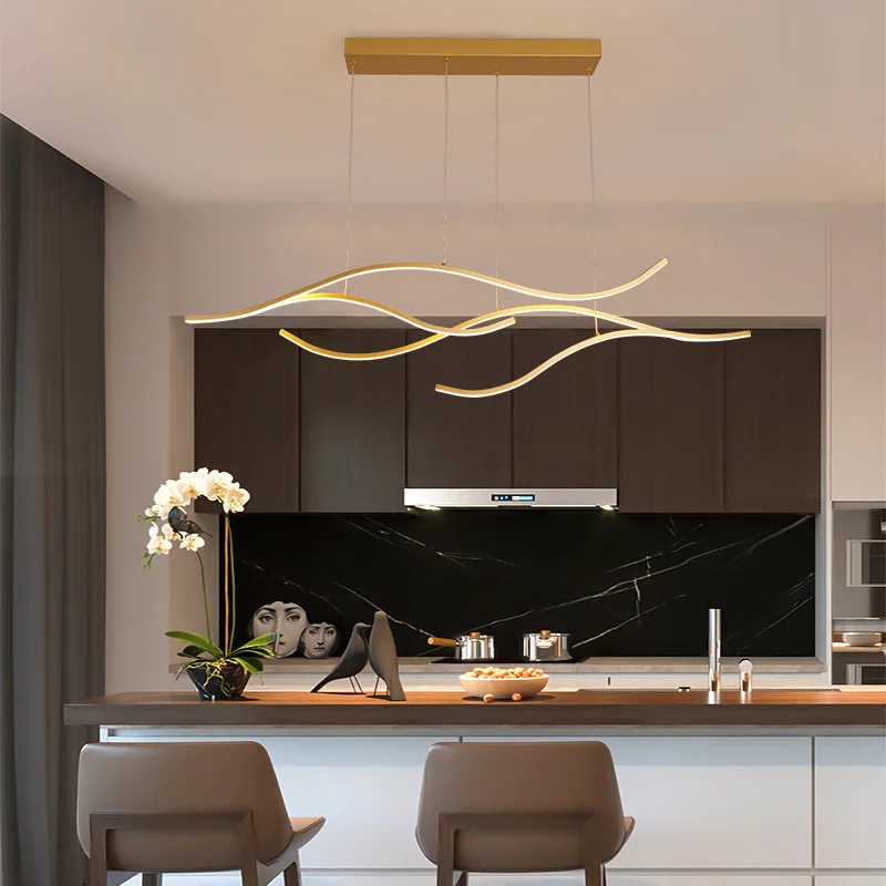  Led Dining Room Lamp Nordic Bedroom Light Creative Simple Office Gold Fashion Bar