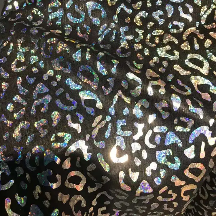 Новое поступление тканая металлическая шифоновая Золотая фольга ткань из полиэстера с бронзовым принтом для женской одежды