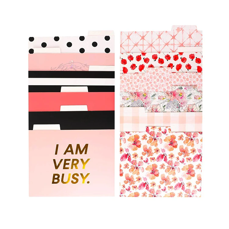 Custom A4 portfolio  fancy paper file folder