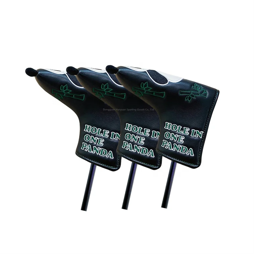 Wholesale custom Golf Mallet Putter Cover Headcover Club Protector Magnetic Closure