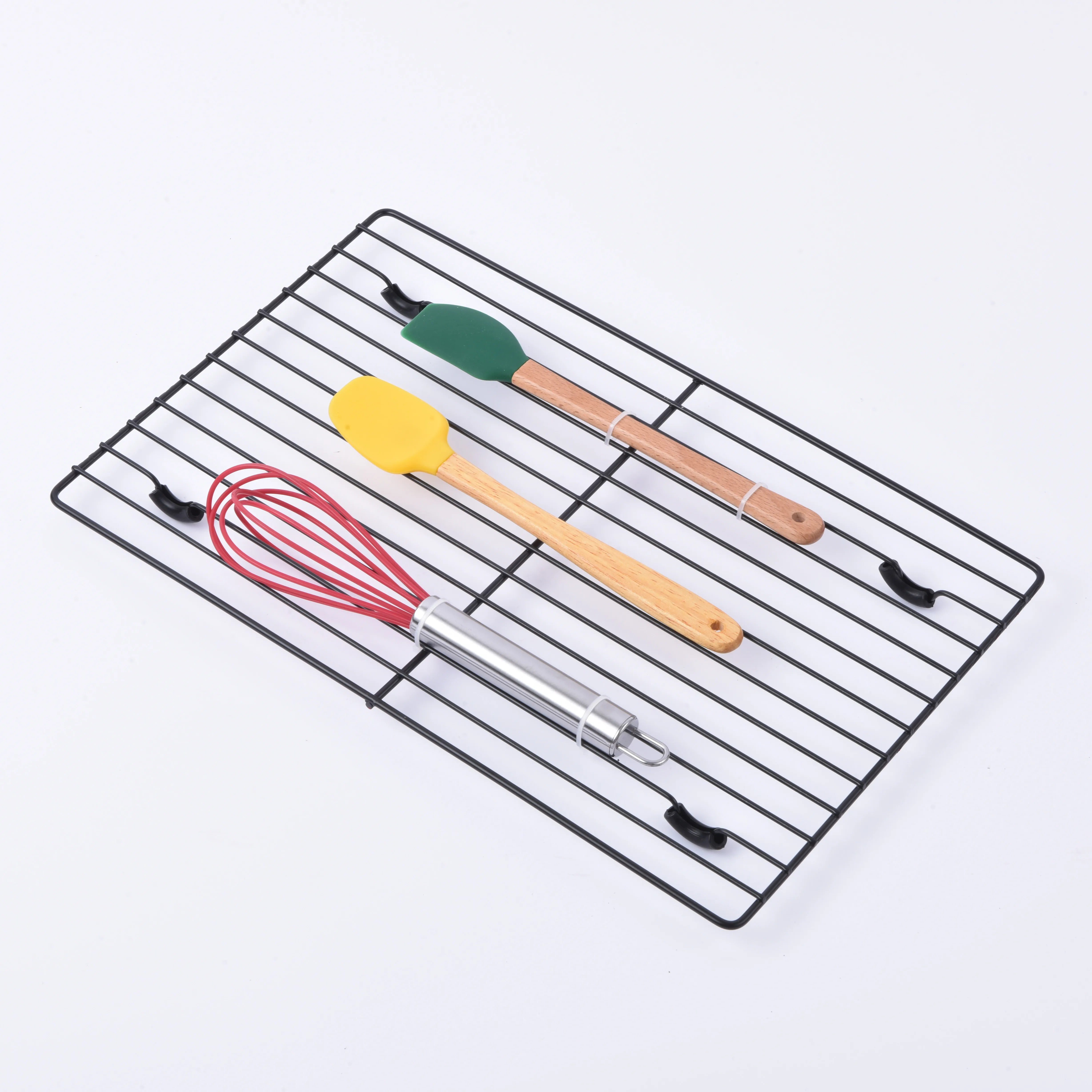 8pc baking sets Nonstick  cookie sheet with cooling rack,cookie cutter, silicone spatula and whisks