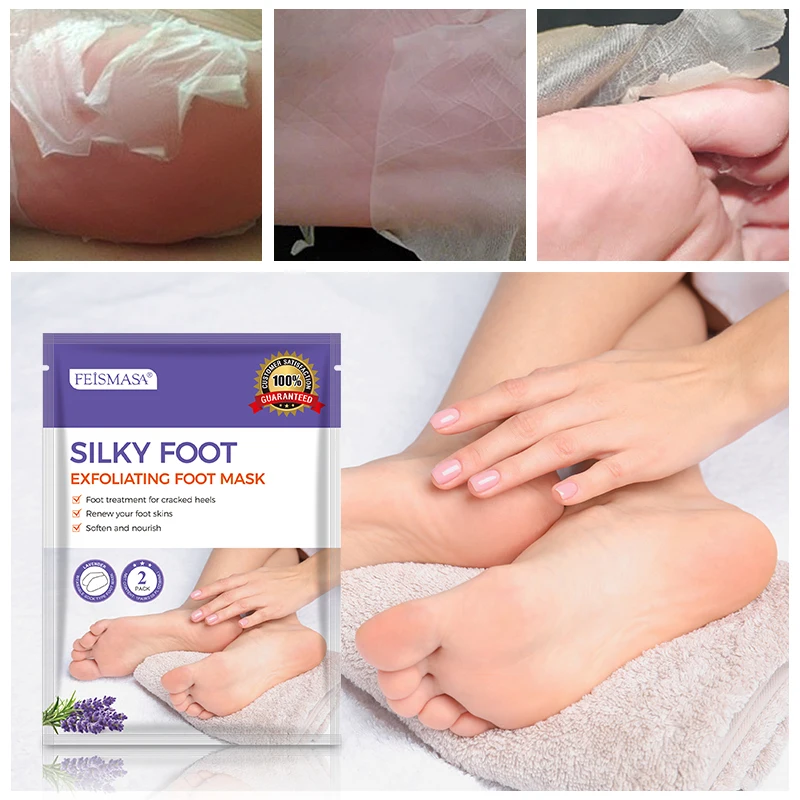 Oem Wholesale Ypeeling And Lavender Vc Exfoliating Foot Mask Spa Pedicure Socks