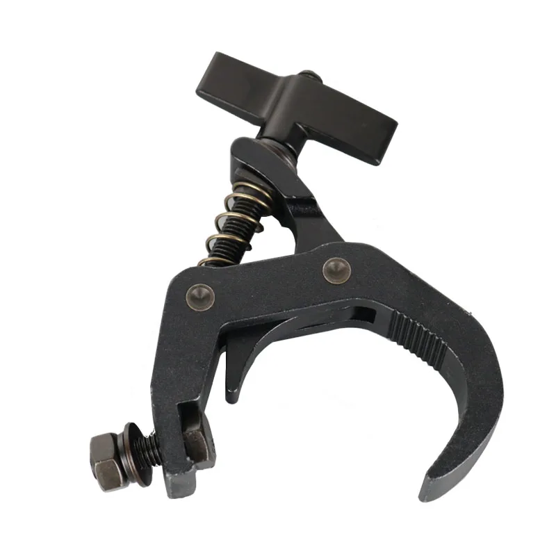 20mm 35mm 50mm 60mm 70mm Slivery Black Colorful Stage Lighting Clamps Heavy Duty Truss Hook Aluminum Truss Pipe Clamp