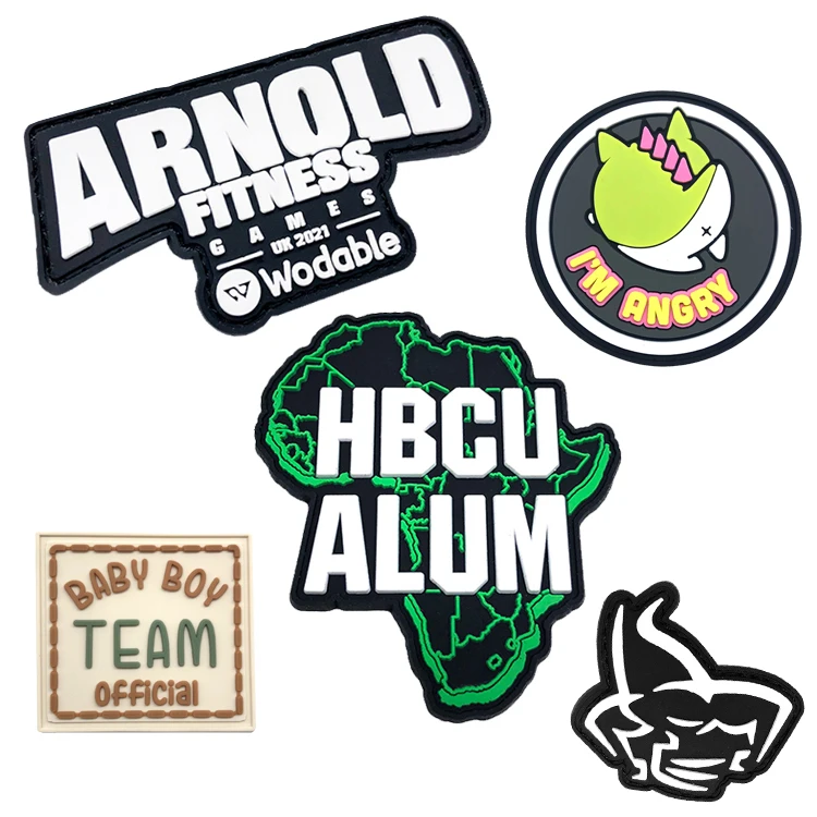 Rubber Patch Custom PVC Rubber Logos PVC Patches Custom 3D Soft PVC Rubber Patches Badges