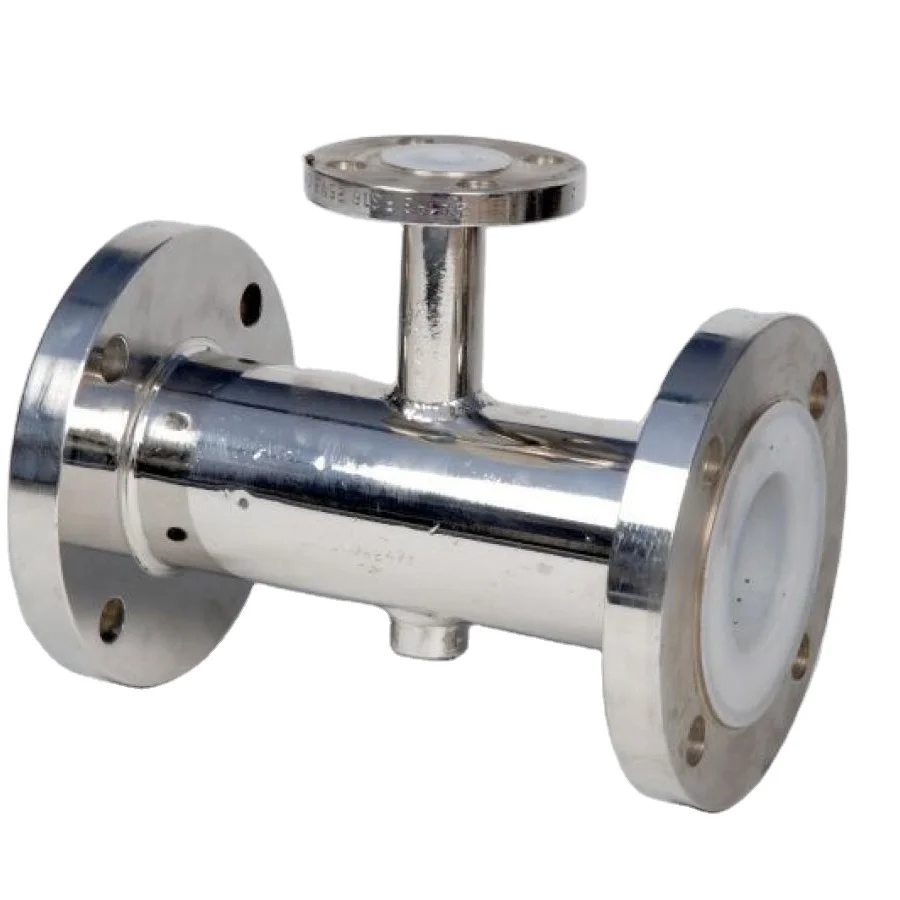 High quality PTFE lined piping and fittings reducer cross for industrial use