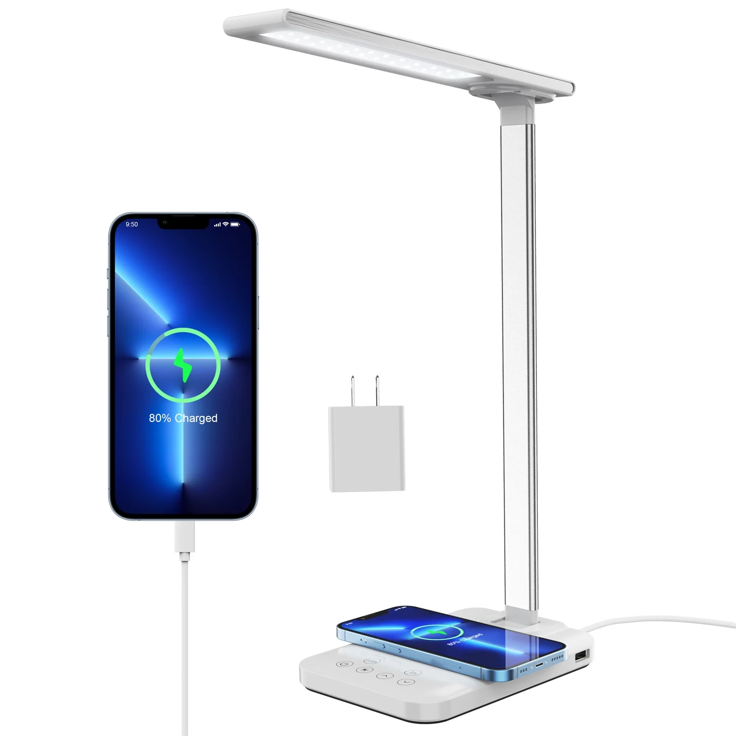 Wholesale led desk lamp with wireless charger cordless lamp desk desk lamp speaker