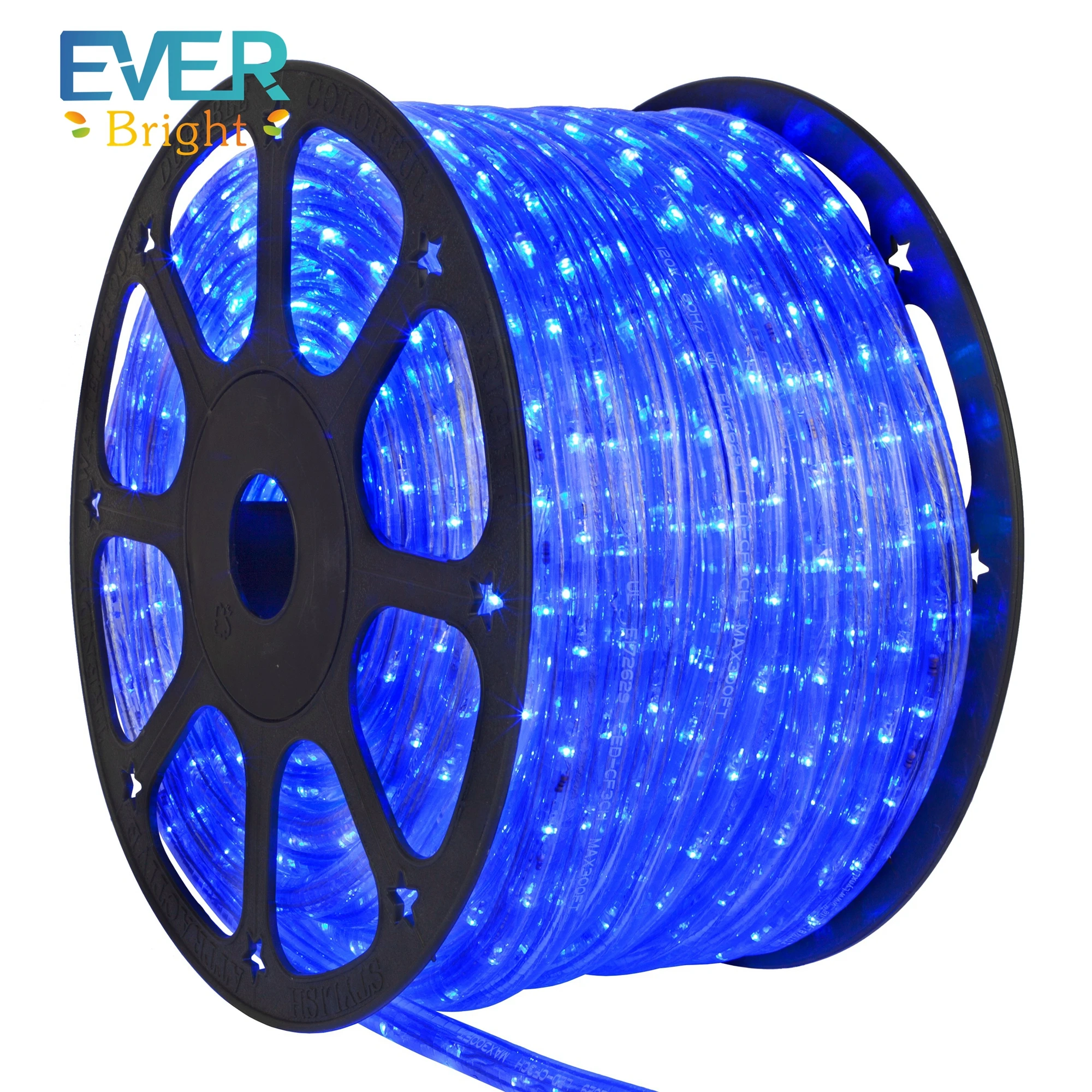 10m 50m 100m waterproof Warm White led rope light for outdoor christmas decorations