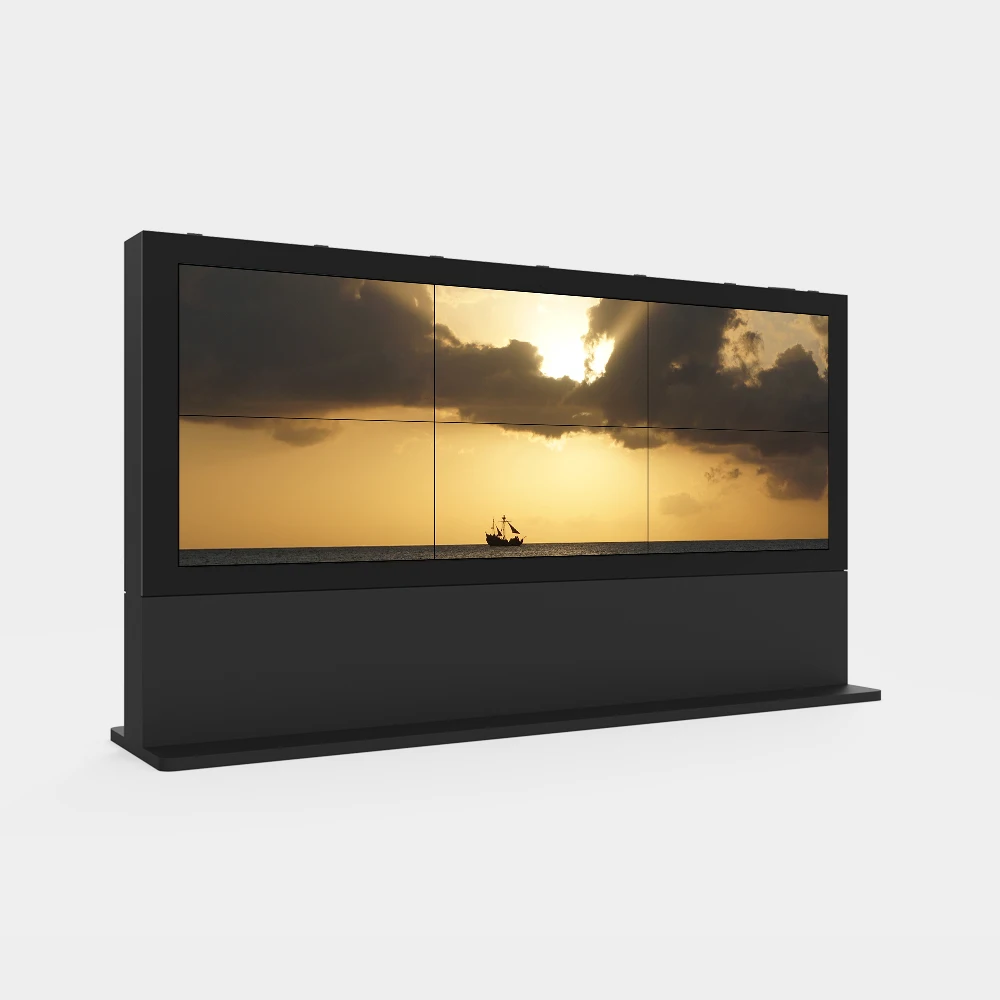 Рекламный экран комплексное решение (2x3 горизонтальный и вертикальный) с высокой яркостью 55 дюймов для большого экрана дисплея