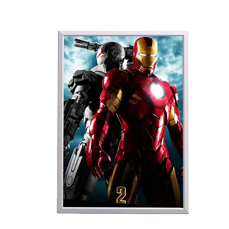 27X40 Inches Illuminated Aluminum Backlit Poster Frame Light Box LED Backlit Movie Advertising Picture Frame