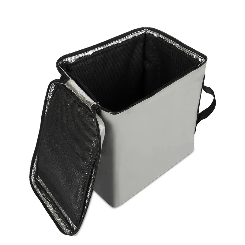 Custom Logo High Quality PVC Mesh Portable Large Outdoor Camping Picnic Beach Can Beer Ice Cream Tote Insulated Lunch Cooler Bag