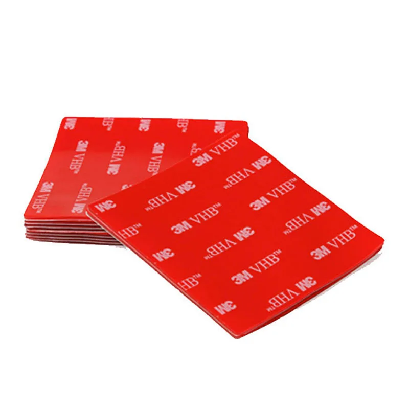 Custom shape size 1.0mm 0.5mm double sided tape clear transparent 4910 vhb square round tape pad