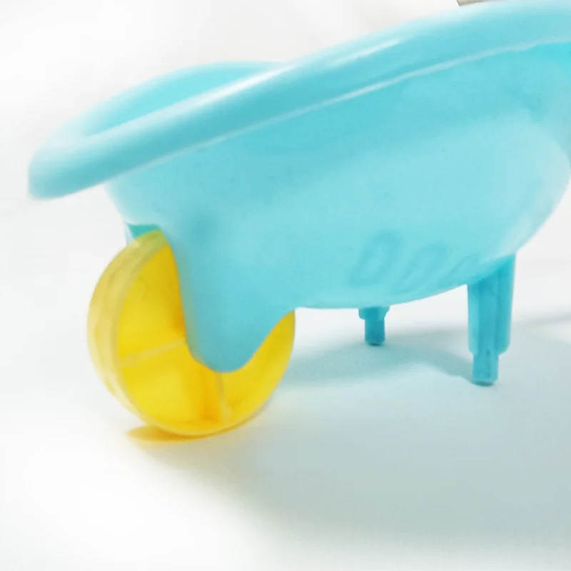 China manufacturer supply plastic summer beach toy set for kids with wheelbarrow beach cart bucket toys