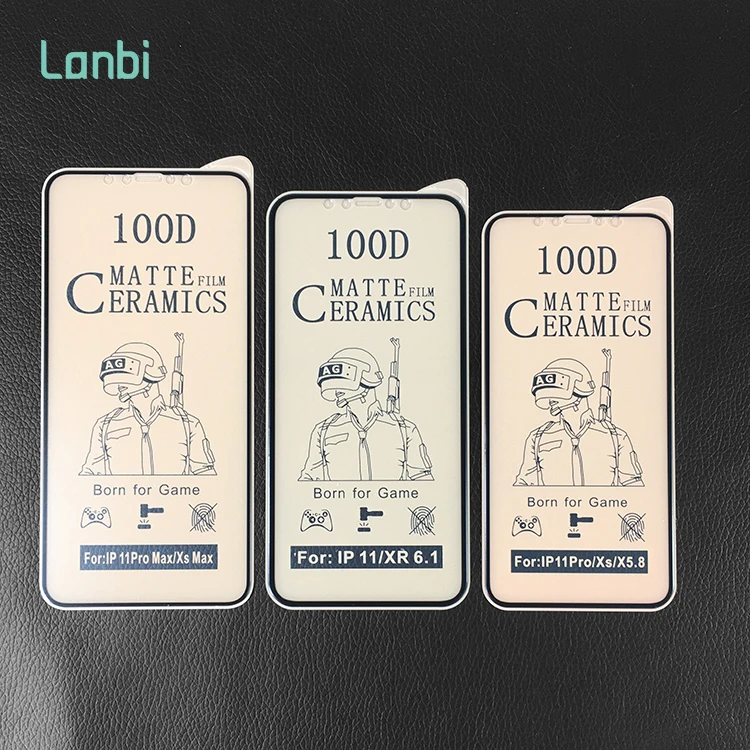 Lanbi протектор экрана 100D матовая керамика против воды для iPhone для Huawei с пластиковой упаковкой для мобильного телефона