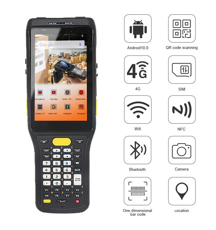 КПК android 13 портативный компьютер мобильный Зебра rfid-сканер pda ip67 склад 2d штрих-код терминал данных pdas