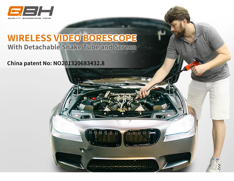 professional car diagnostic tool videoscope engine check car inspection 5.5mm HD wireless handheld borescope inspection camera
