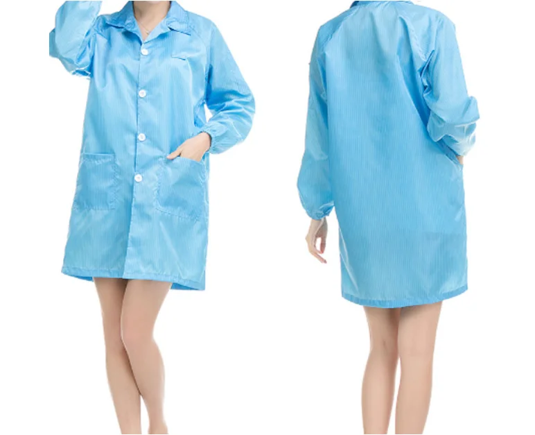 Comfortable Breathable Work Garment ESD Smock Coat ESD lab Safety Clothes ESD Cleanroom Garment
