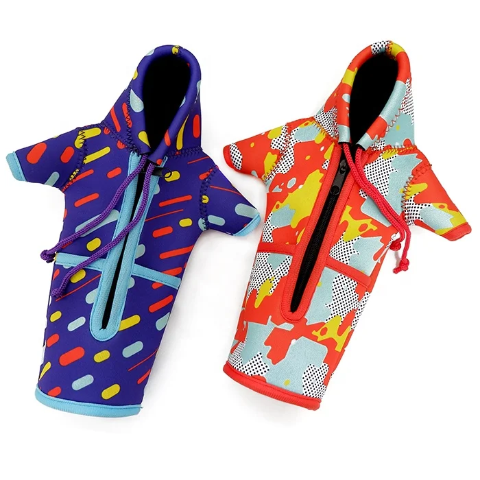 Fashion natural rubber bot water wine bottle cup pink covers Pouch/pocket Carrying holder