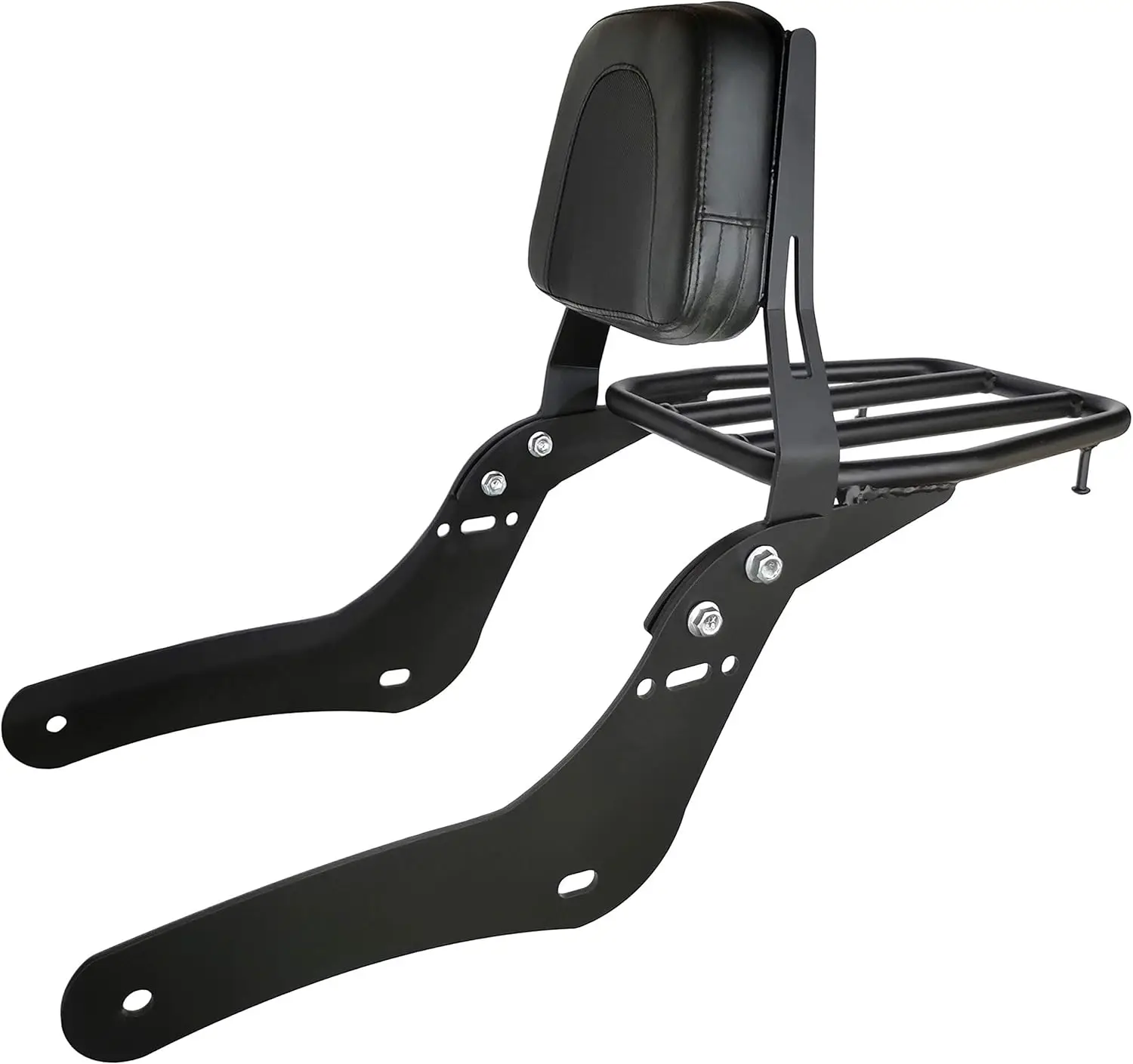 Спинка Sissy Bar с багажником и удобной подушкой совместимой Honda rebull 500 Rebel 300 CMX500 CMX300 2017-2022 черный