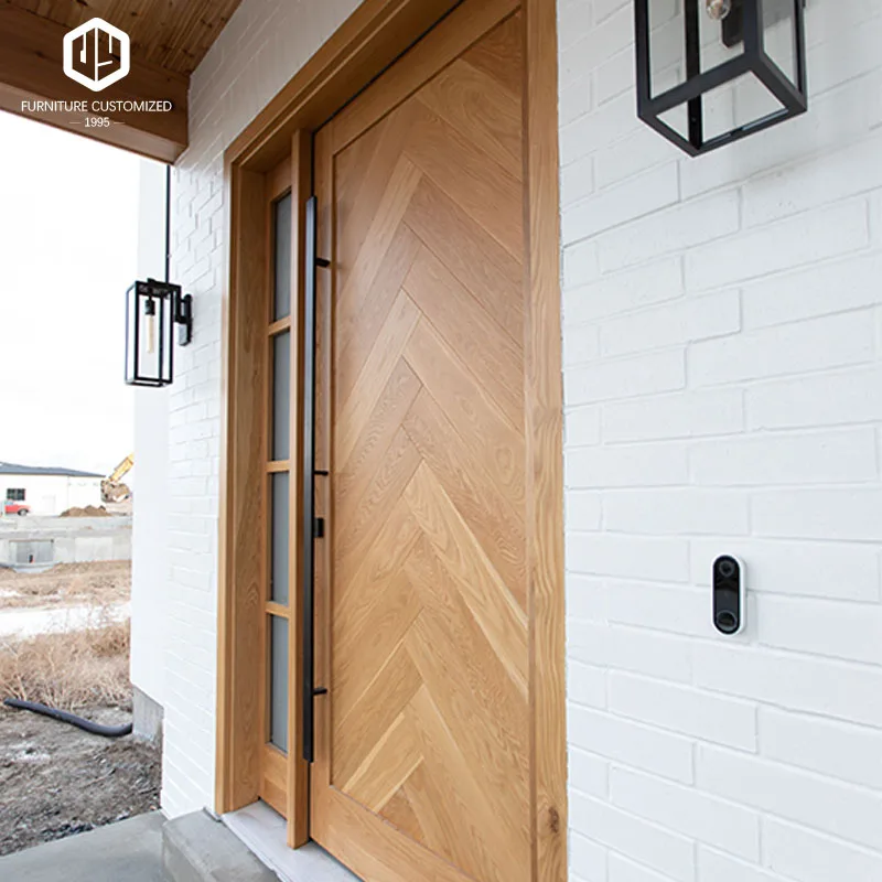 America top sale luxury design entrance doors villa front entry wood pivot door