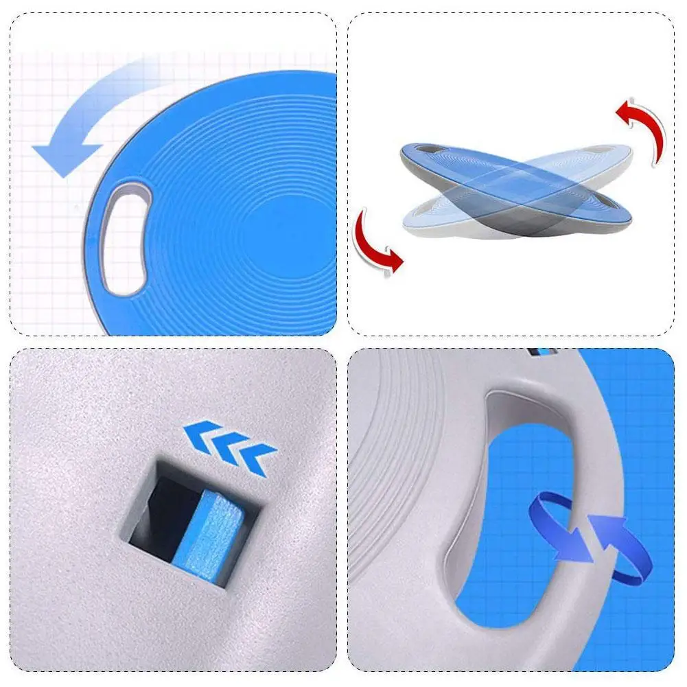 Fitness Balance Board Yoga 360 Degree Rotation Massage Stability Round Plates Workout Balance Board Waist Twisting Exerciser