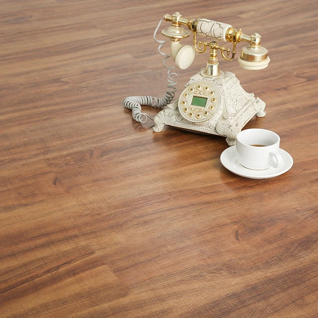 Hot sale 2mm PVC Plastic Floor Sheet LVT tile 152*914mm Self Adhesive Flooring