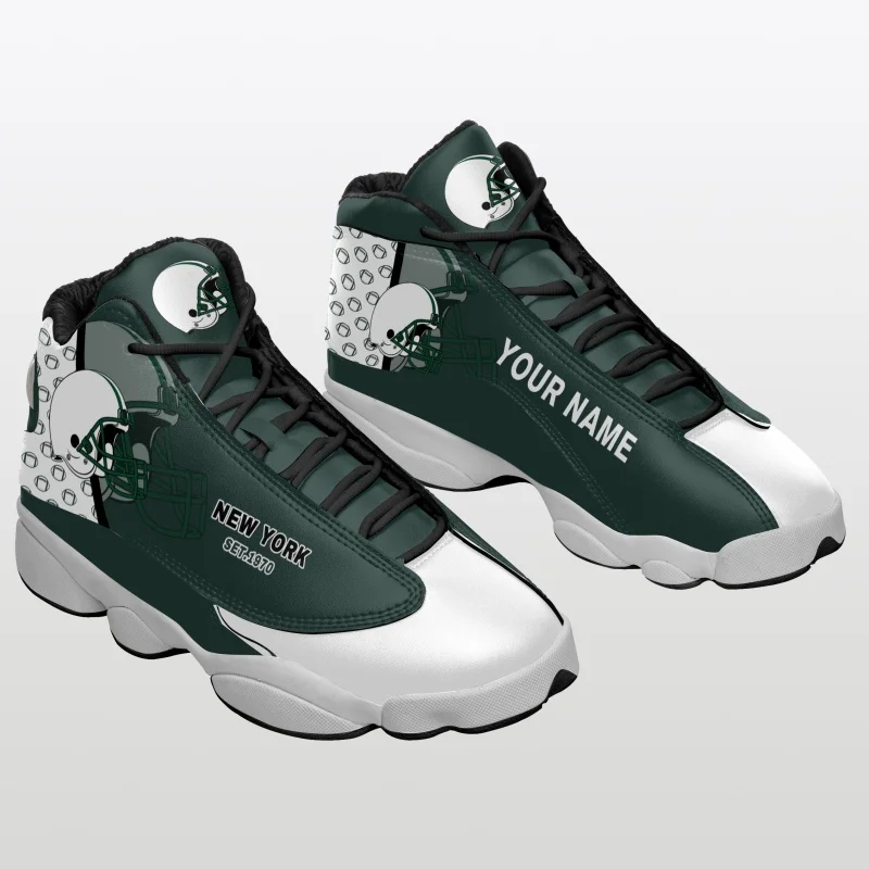 Vintage Trainer Sneakers Man Custom High Top American Football Print Hop Basketball Boot Sneaker for Men Dropshipping Shoes