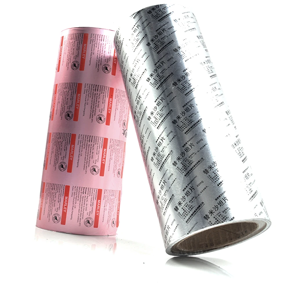 LoAluminum Foil Blister Foil Heat Sealing Alu Foil Used For Pharmaceutical Capsules And Tablets Packaging