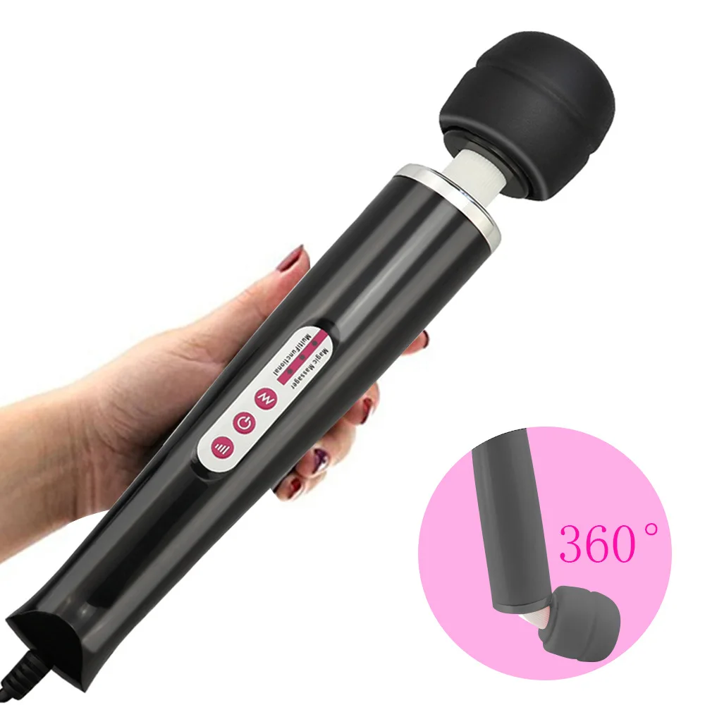 SHEYAY 10 Frequency Vibration AV Vibrator USB Rechargeable G-Spot Vibrator Massager Magic AV Wand For Women