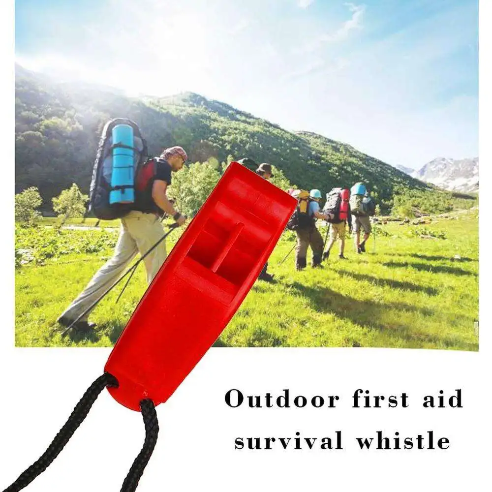Water sport rescue survival marine whistle Swimming Safety Whistle Adjustable Lanyard Reflective Safety Whistle for Camping