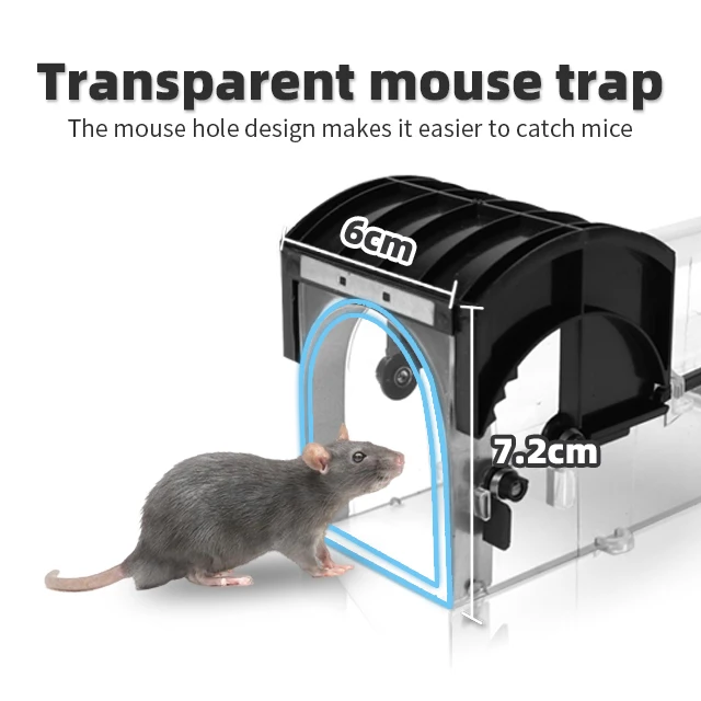 Reusable mouse trap rat No Kill Mice Trap humane rodent mouse trap for Indoor Outdoor