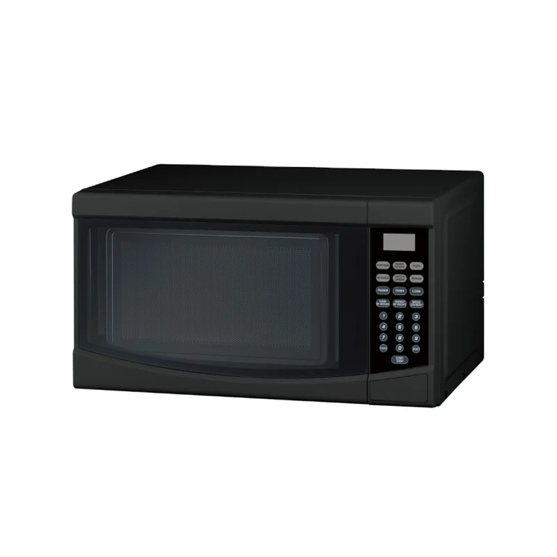 0.7cuft White Black Color Touch Button Control Turntable Microwave Oven