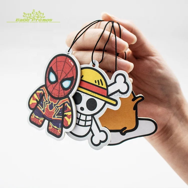 2024 2025 Personalized Design Free Sample Various lasting scents auto paper air freshener / custom car air freshener