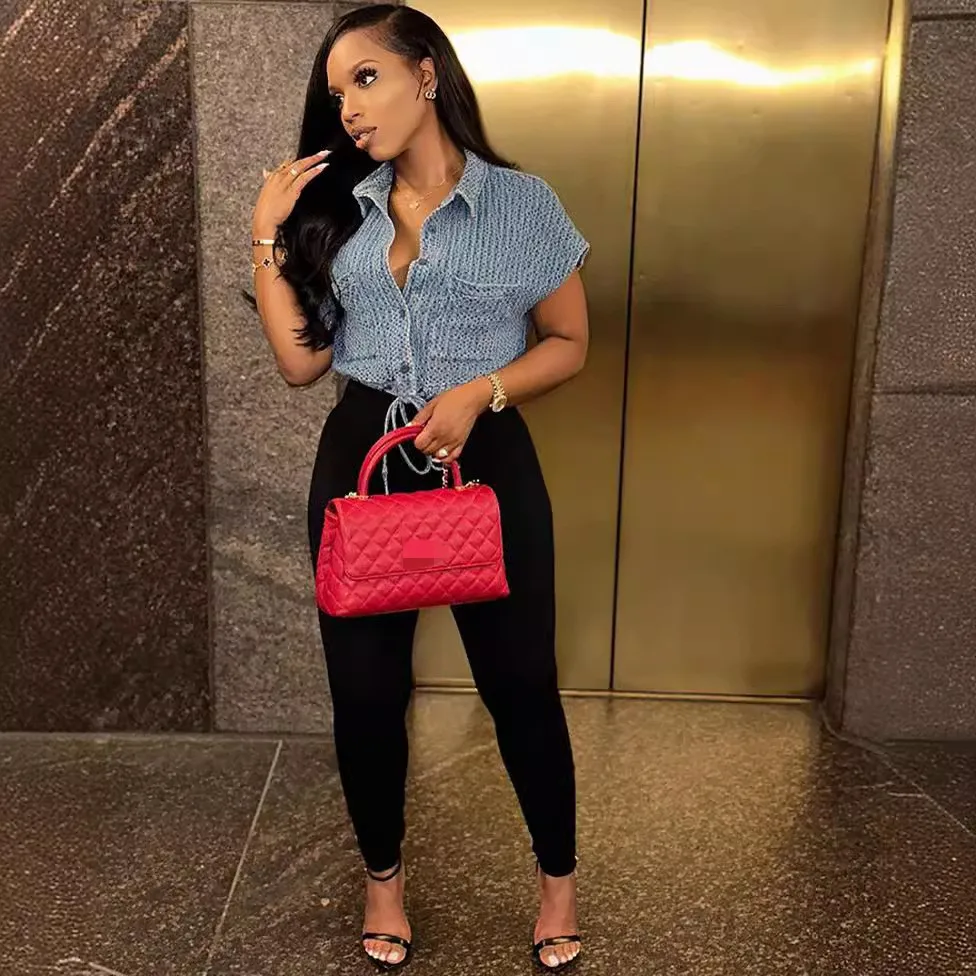 X13755C denim coats women summer fashion short sleeve tank tops