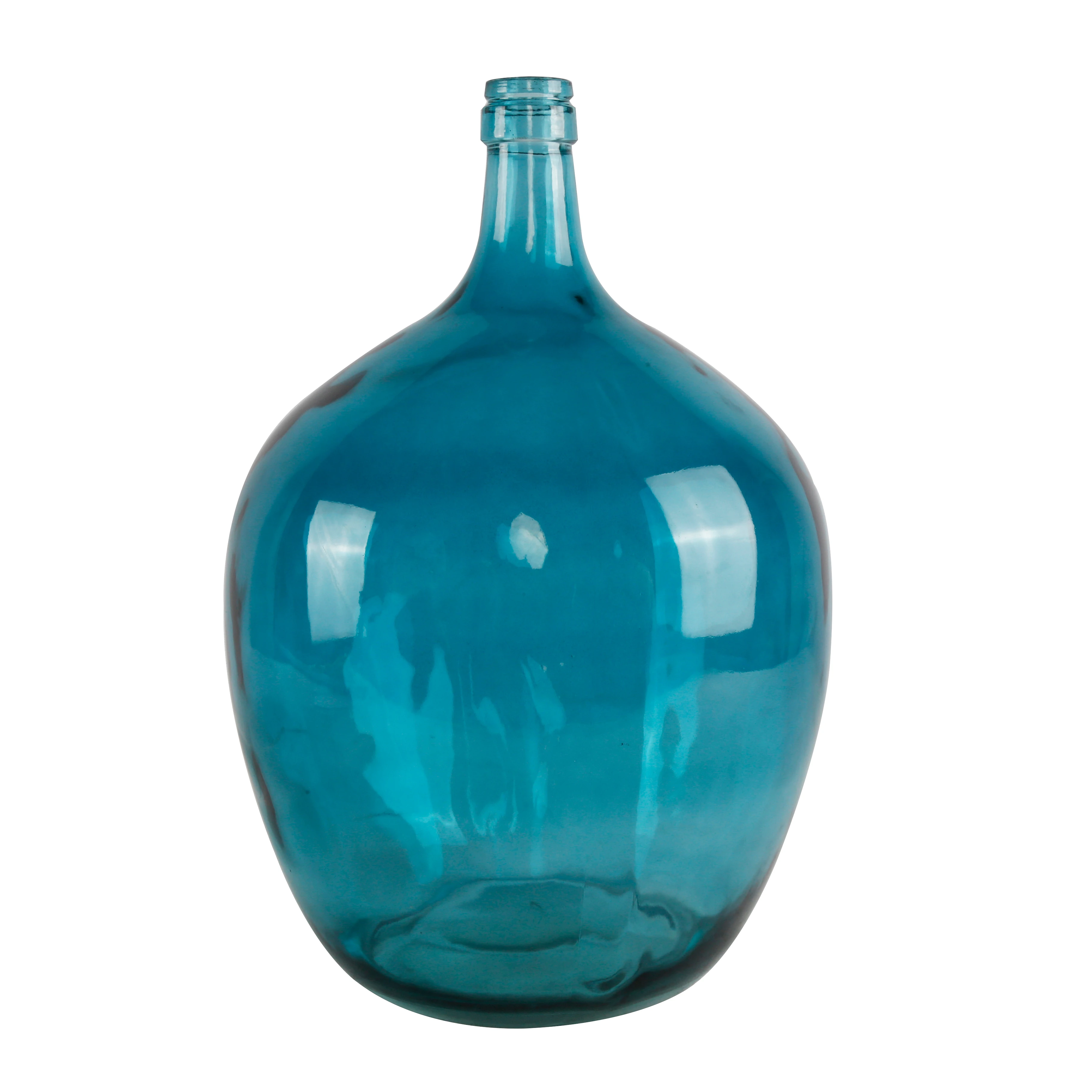 Vase Modern Style Home Decoration Large Glass Murano Glass Base Glass Real Flower Sculpture Daily Eco-friendly Carton Blue 7KG