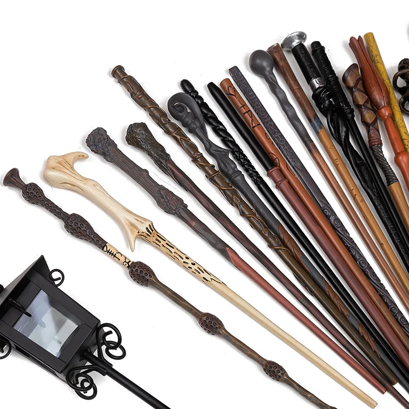 Wowei Wholesale Wizard Witch Magic Wand Resin Wand Halloween Cosplay Costume Party Accessory with Gift Box