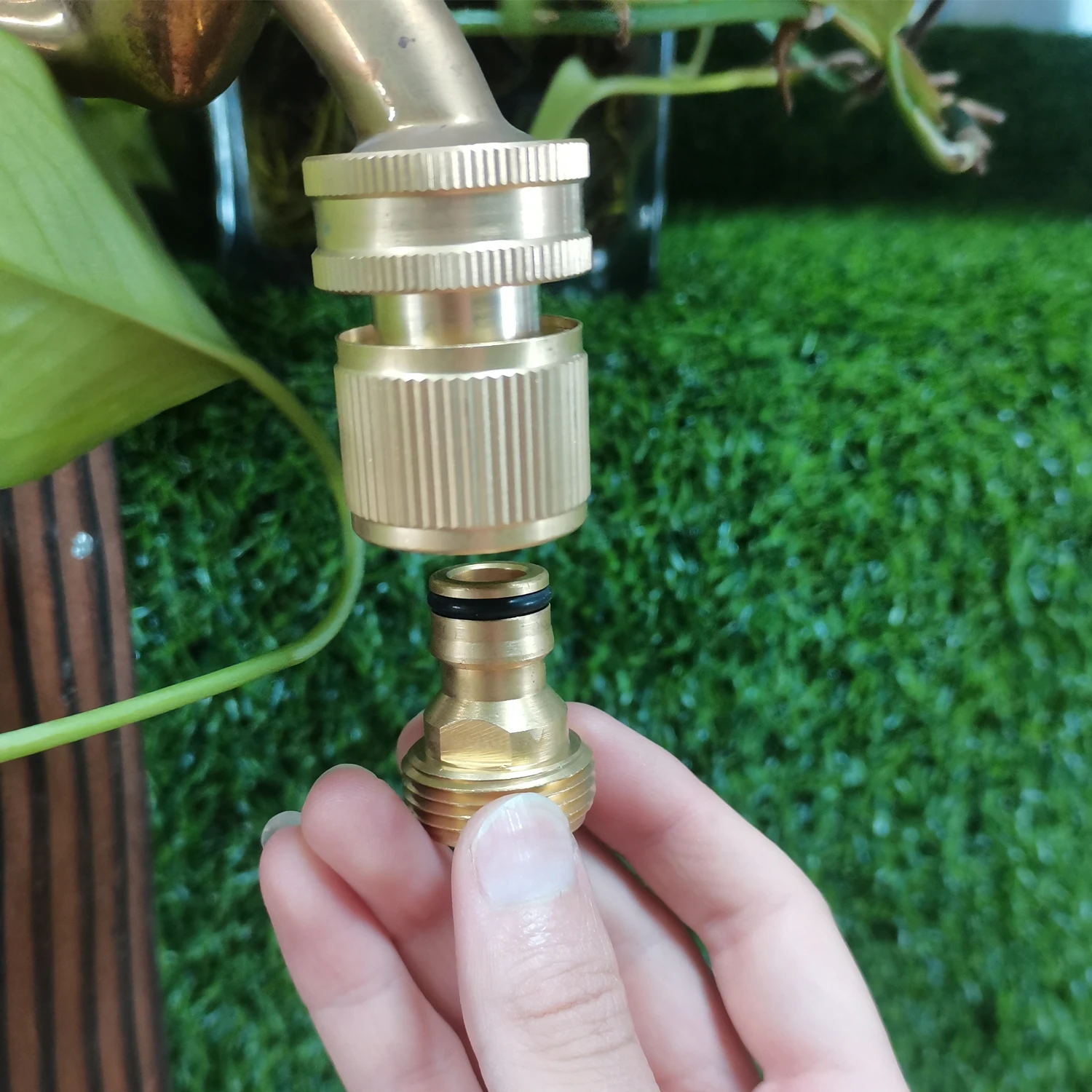 brass garden hose pipe fittings connectors quick connector